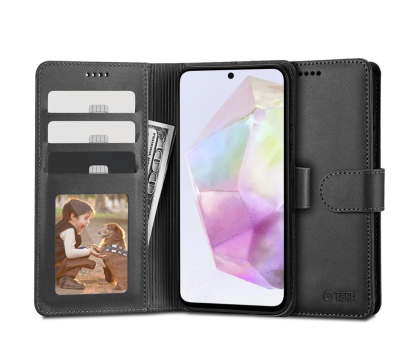 Etui do telefonów Tech-Protect Wallet do Samsung Galaxy A35 5G Black